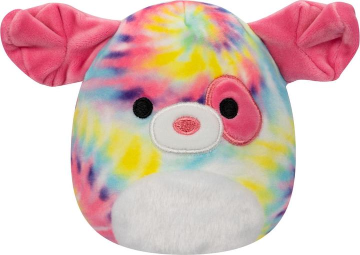 Actual product image Jazwares Squishmallows - Flip A Mallow - Laura The Pink Tabby Cat/Sheena The Tie Dye Swirl Dog (13 cm)
