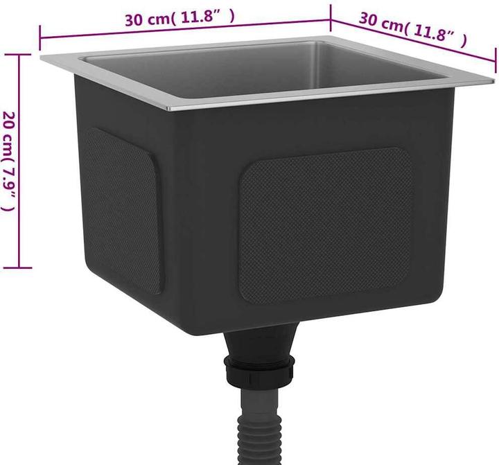 Produktbild VidaXL Kolumbus (Einbauspüle, 30 cm, 30 cm)