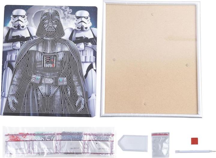 Produktbild Craft Buddy Darth Vader und Sturmtruppler, 21x25cm Bild mit Rahmen Crystal Art