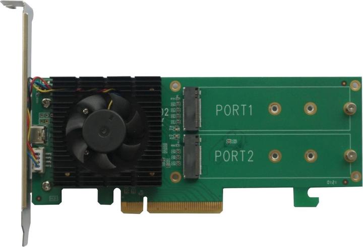 Produktbild HighPoint RAID-Controller SSD6202 2x M.2 NVME, bootfähig
