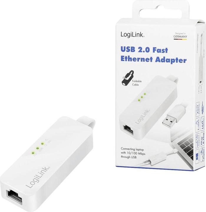Immagine prodotto LogiLink Adattatore Ethernet (USB, RJ45 (1x))