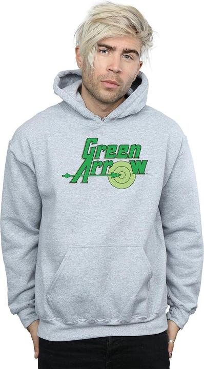 Immagine prodotto Green Arrow Text Logo Felpa con Cappuccio Uomo (3XL)
