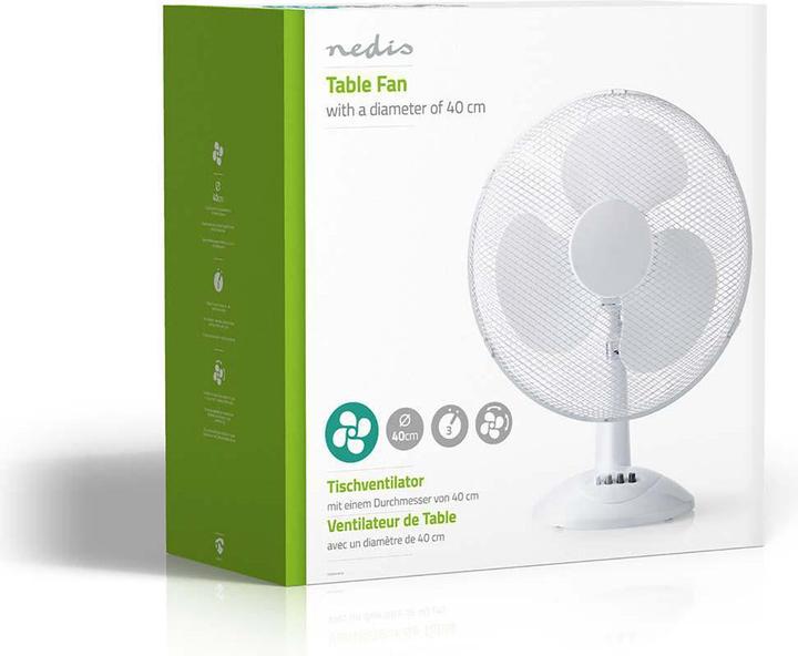 Produktbild Nedis Tischventilator FNTB10CWT40 - weiss
