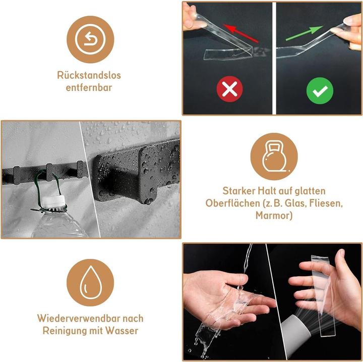 Actual product image Hermex Nano-Tape Doppelseitiges Klebeband Nano-Klebeband Montageklebeband (10 mm)