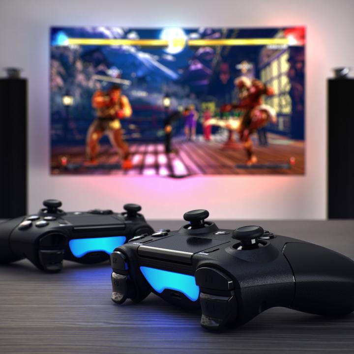 Image du produit CSL Contrôleur PlayStation 4, manette de jeu Bluetooth pour PS4, double vibration, pavé tactile, 3,5 (PS4, PC)