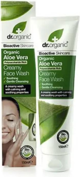 Actual product image Dr. Organic Dr Organic Aloe Vera Cream Face Wash 150ml (Foam, 150 ml)