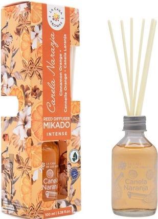 Produktbild LA CASA DE LOS AROMAS Mikado Intense patyczki zapachowe Cynamon i Pomarańcza 100ml (100 ml)