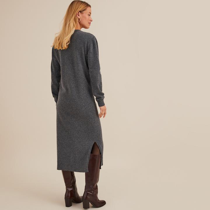Actual product image Anne Weyburn Langärmeliges Wollkleid (38)