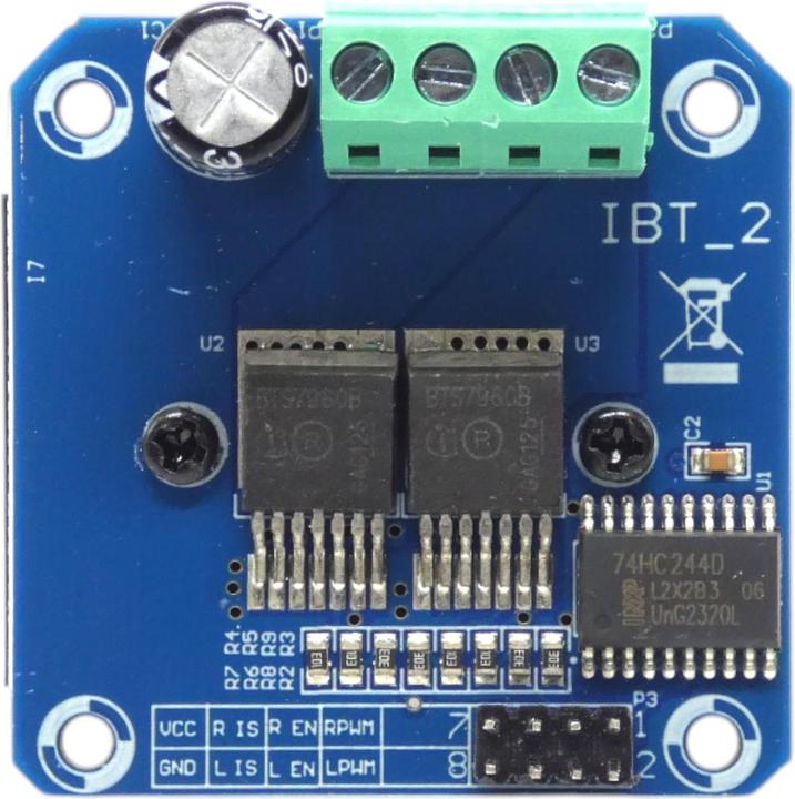 Actual product image Purecrea Double BTS7960 43A Motor Treiber H-Brücke
