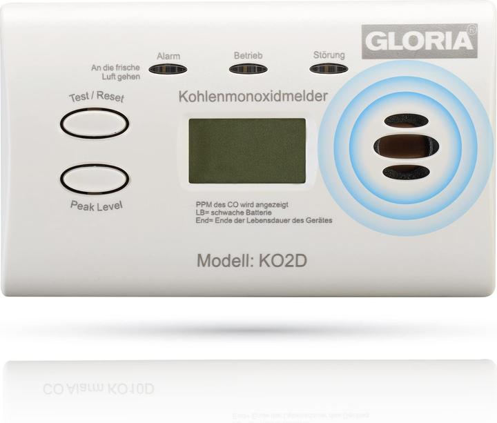 Produktbild Gloria Haus und Garten 002518.0571 Kohlenmonoxid-Melder batteriebetrieben detektiert Kohlenmonoxid