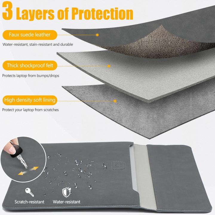 Produktbild Only-Bags.Store Laptoptasche Laptoptasche mit Standfunktion (Microsoft, Apple)