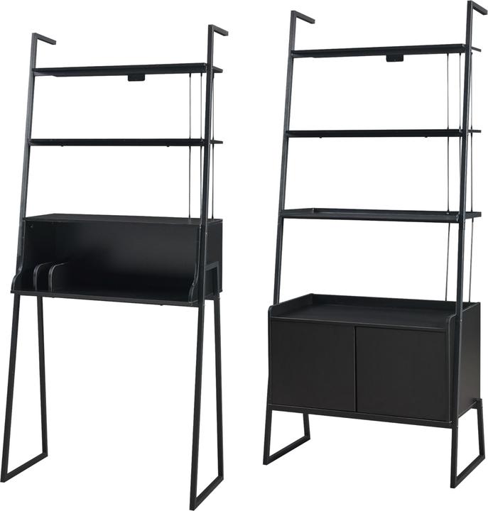 Image du produit En.Casa Ensemble de meubles Storfjord 2 pcs. 1x bureau, 1x étagère échelle avec armoire