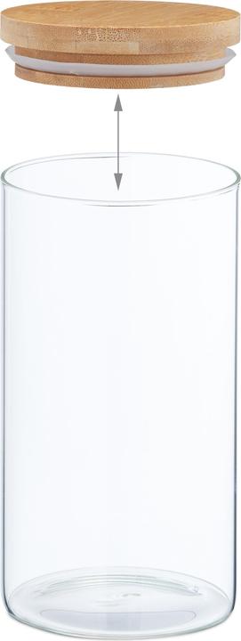 Actual product image Relaxdays 3x storage jar (1 l)
