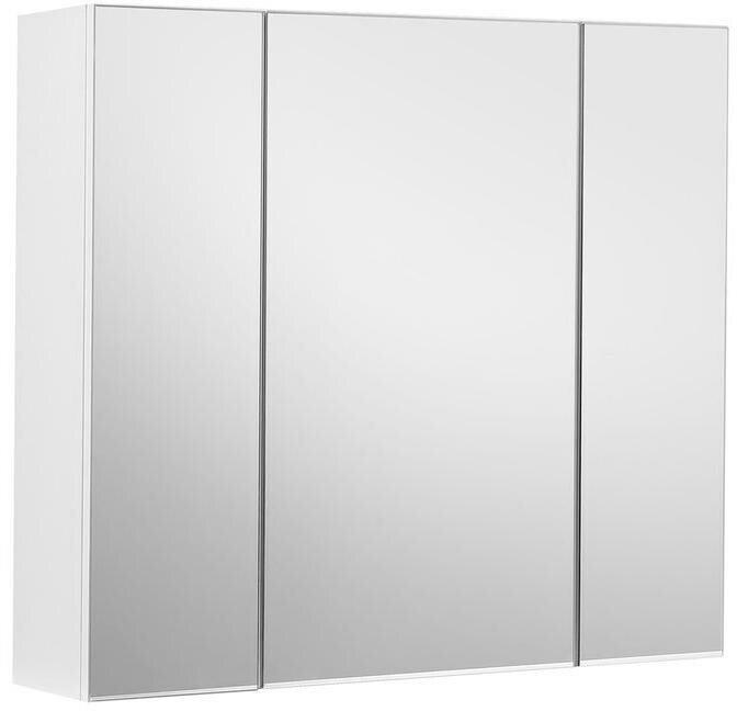 Vasagle Badezimmerregal mit Spiegel 55 x 60 cm, Weiss
