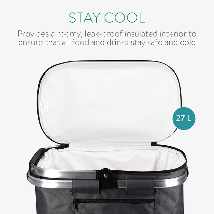 Actual product image Navaris Faltbarer Thermo-Einkaufskorb