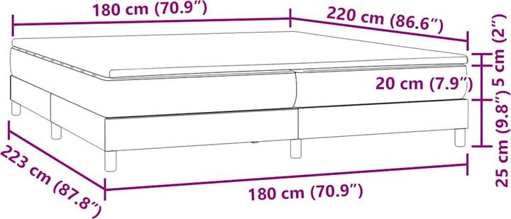 Produktbild VidaXL Carna (180 x 220 cm, 180 x 220 cm)