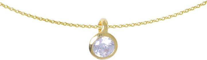 Immagine prodotto Bijouteria Pendente catena (Placcatura in oro (placcatura oro), Argento 925, Vetro (di orologio), 42 cm)