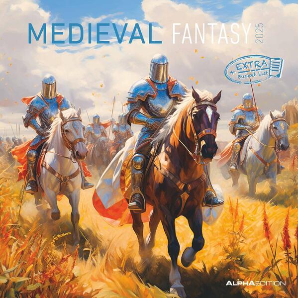 Produktbild Alpha Edition Medieval Fantasy 2025 Broschürenkalender, 30x30cm, Kalender mit mittelalterischer (30 x 30 cm, Harter Einband, Deutsch)
