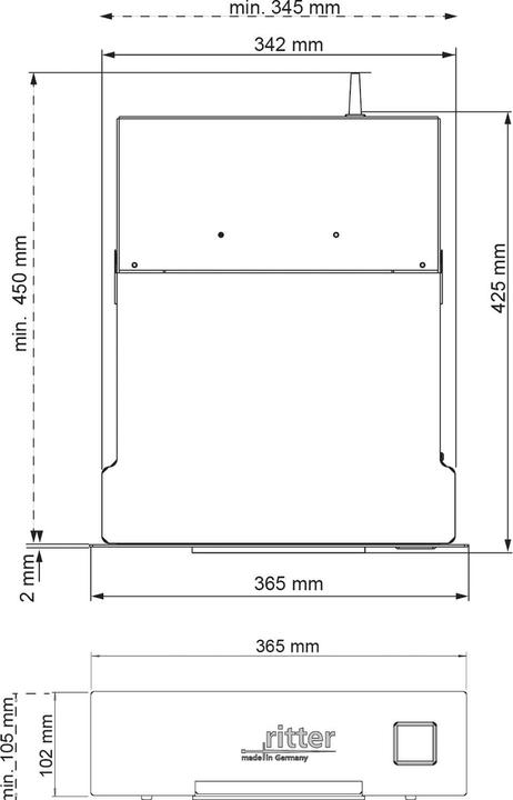 Produktbild Dr. Ritter Einbau-Sockelsauger SES 10 (10.50 cm)