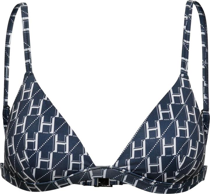 Actual product image HUGO Womens/Ladies Monogram Triangle Cups Bikini Top (34)