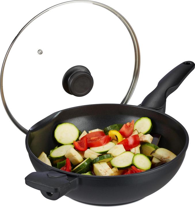 Relaxdays Wok (Wok Pfanne, Aluminium)
