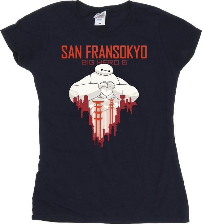 Disney Big Hero 6 Baymax San Fransokyo Heart TShirt (M)