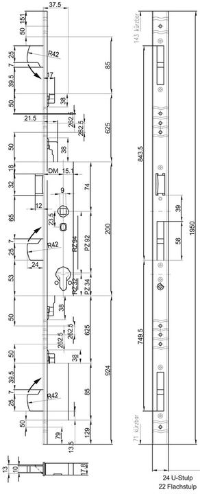 Immagine prodotto MSL 19351.6/40/24U-1950/9, inox