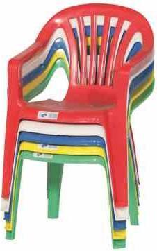 Actual product image ProGarden Stacking chair Sedia Baby 38x38x52 cm plastic in yellow (Child armchair)