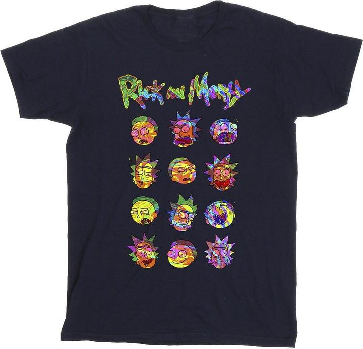 Rick And Morty Tie Dye Faces TShirt