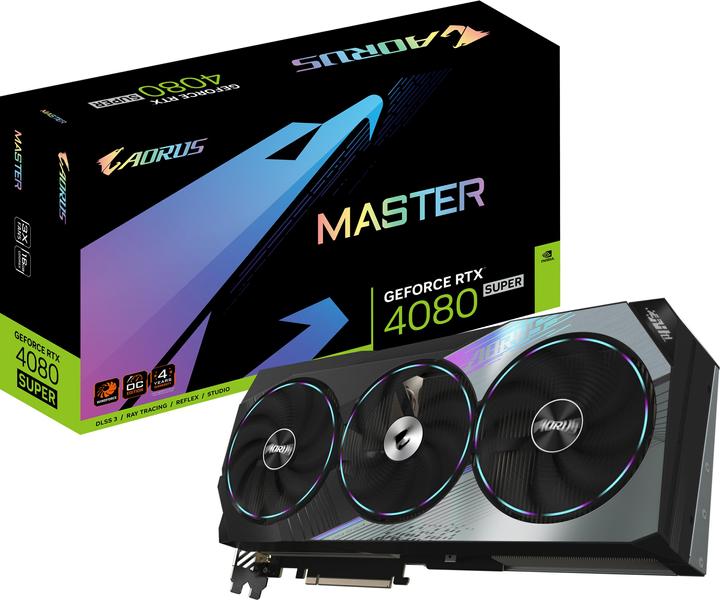 Actual product image Gigabyte AORUS GeForce RTX 4080 SUPER MASTER 16G (16 GB)