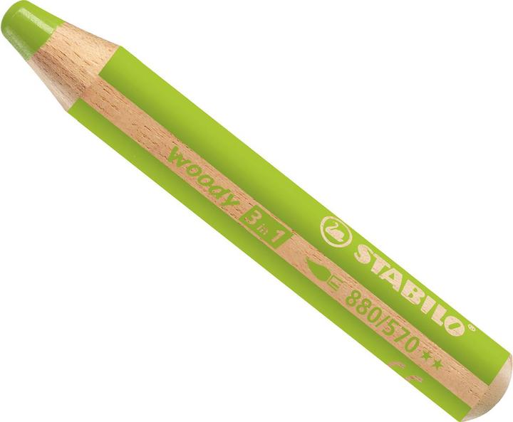 Immagine prodotto STABILO matita colorata woody 3 in 1 (Verde chiaro, 1 x)