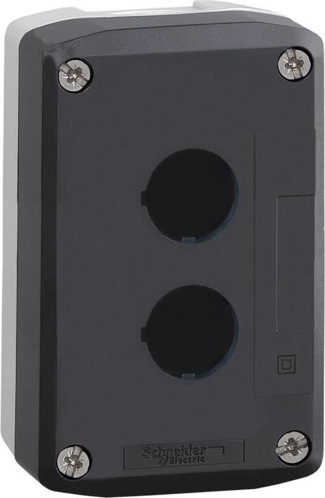 Produktbild Schneider Electric Tastergehäuse 22mm 2 Loch grau