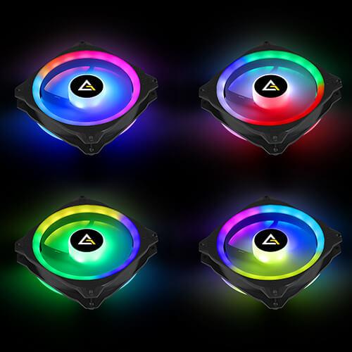 Actual product image Antec Prizm X 120 ARGB 3+C Computer Case Air cooler 12 cm Black 3 pc(s) (120 mm, 3 x)