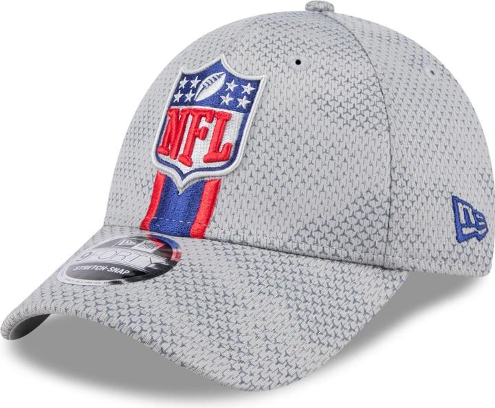 New Era 9Forty Stretch Cap SIDELINE NFL Shield Logo grey (One Size)
