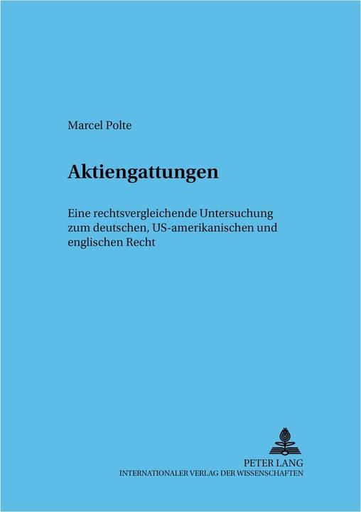 Produktbild Aktiengattungen (Marcel Polte, 2005)