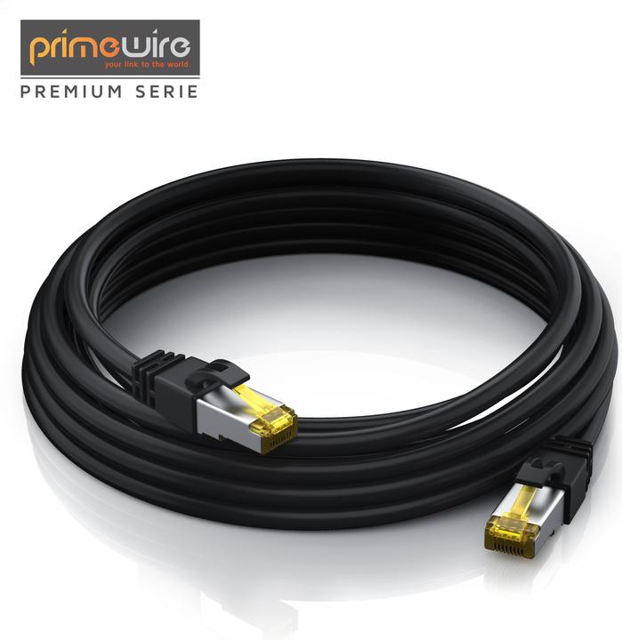 Actual product image Primewire CAT.7 network cable - Ethernet Gigabit Lan cable RJ45 - 10 Gbit/s - patch cable - comp. CAT.6 CAT.8 (S/FTP, PiMF, CAT7, 1 m)