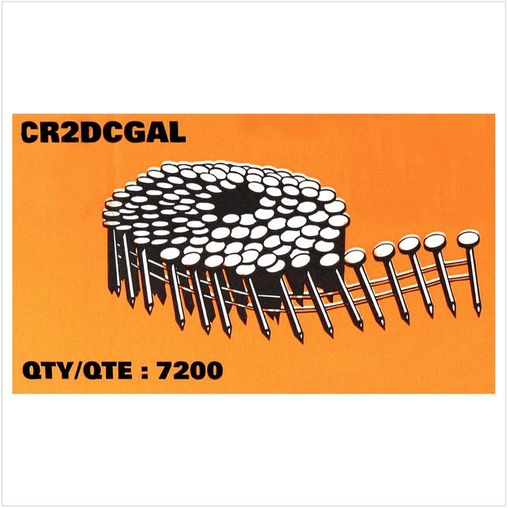 Actual product image Bostitch CR2DCGAL Galvanised roofing felt nail 3.05-22 GAL8 7.2M 7/8" / 22 mm smooth - 7200 pieces (7200 Piece, 22 mm)