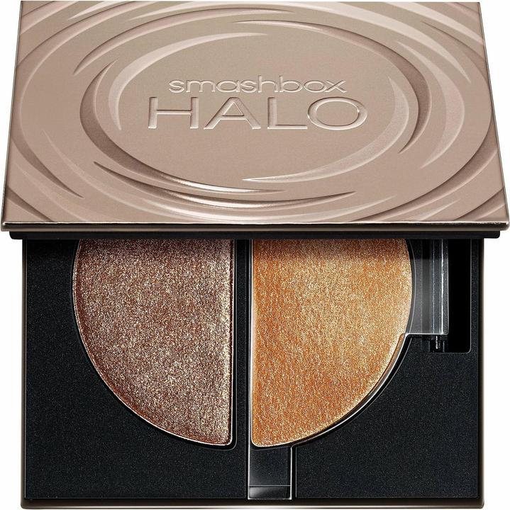 Smashbox Halo Glow Highlighter Duo Golden Bronze 0.17oz 5g (Golden Bronze, Highlighter, 5 g)