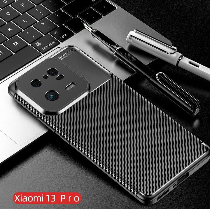 Produktbild Screenguard Xiaomi 13 Pro Hülle Carbon Design TPU Case (Xiaomi 13 Pro)