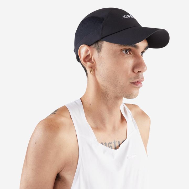 Actual product image Kiprun Lauf-Cap Schirmmütze - V2 schwarz