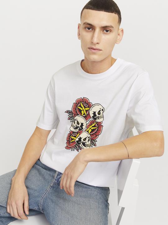 Image du produit Jack & Jones Joranatomy Skull Tee Ss Crew Neck Ln (M)