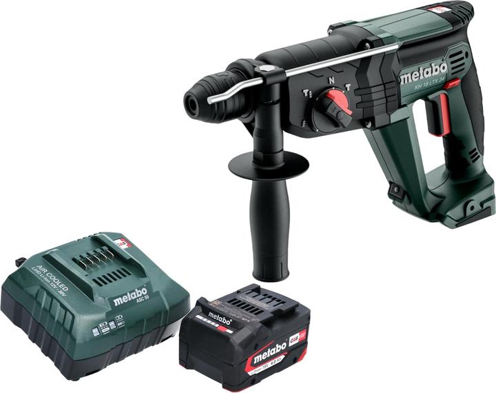 Actual product image Metabo KH 18 LTX 24 cordless combihammer 18 V 2.1 J SDS Plus + 1x rechargeable battery 4.0 Ah + charger (Without external power source)