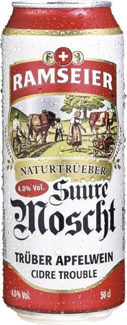 Produktbild Ramseier SUURE MOSCHT Naturtrüeb Dose Kiste / 4 % (24 x 50 cl)