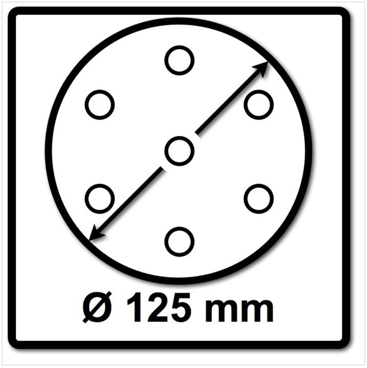 Actual product image Bosch Professional Bosch SIA disc ceramic grinding net 7500 125 mm grain P80 50 pieces ( F03E006897 )