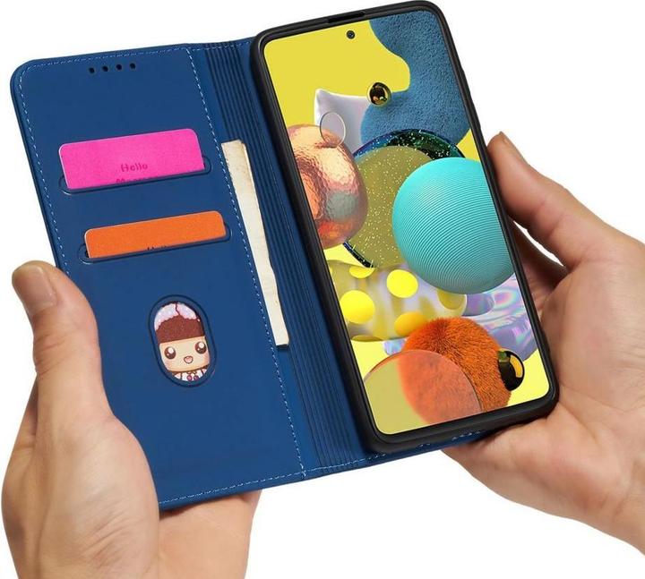 Produktbild Hurtel Magnet Card Case for Xiaomi Redmi Note 11 Pro Pouch Card Wallet Card Holder Blue (Xiaomi Redmi Note 11 Pro)