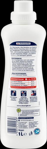 Actual product image dm Denkmit Fabric softener Ultra Sensitive (40 Washing cycles)