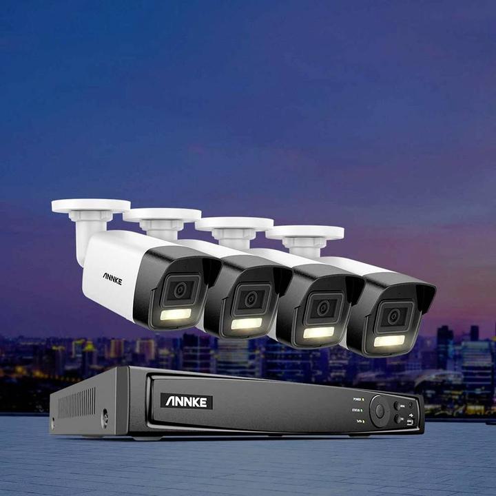Actual product image Annke N48PAW+I91DD*4+2T LAN IP surveillance camera set 8-channel with 4 cameras 409 (4096 x 3072 Pixels)
