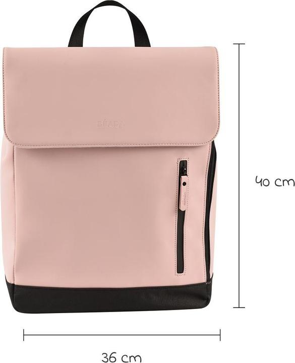 Actual product image Beaba Oslo changing rucksack - dusky pink