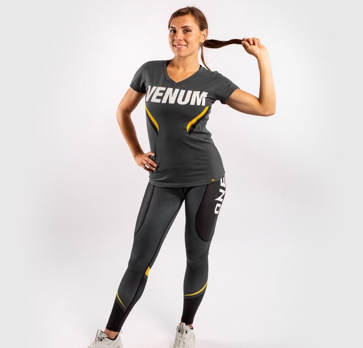 Immagine prodotto Venum T-shirt ONE FC Impact - da donna - Grigio/Giallo (L)