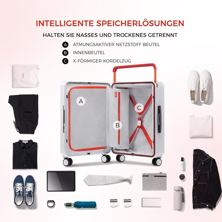 Actual product image Tuplus Balance Reisekoffer mit 4 Rollen (62 l, M (50 - 90l))